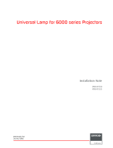 Barco Universal Lamp 600W MH Installation guide