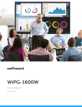 Barco wePresent WiPG-1600W User guide