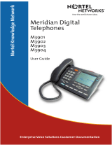 Nortel Meridian M3901 User manual