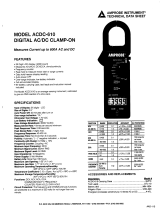 Amprobe ACDC-610 Digital Clamp-On User manual