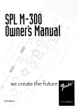 Fender SPL M-300 Owner's manual