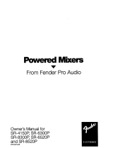 Fender SR-8520P Owner's manual