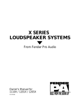 Fender 1110X Owner's manual