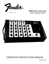 Fender MA4 Mixer Amplifier Owner's manual