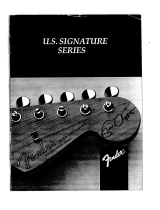 Fender Eric Clapton Stratocaster Owner's manual
