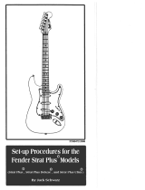 Fender Strat Plus Setup Procedures Owner's manual