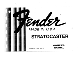 Fender Stratocaster Owner's manual