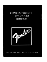 Fender Contemporary and Standard Series Guitars (Japan 1985) Owner's manual
