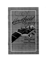 Fender Heartfield Guitars and Basses (Japan 1989) Owner's manual