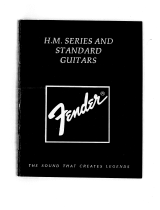 Fender HM and Standard Series Guitars Owner's manual