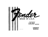 Fender Lead III Owner's manual
