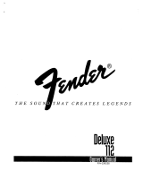 Fender Deluxe 112 Owner's manual
