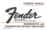 Fender Bandmaster Reverb Owner's manual