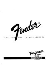 Fender Performer 1000 Owner's manual