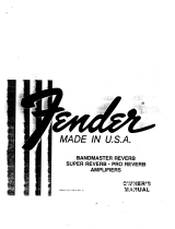 Fender Super Reverb Owner's manual