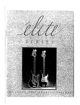 Fender Elite Series Precision Bass I & II (1983) Owner's manual