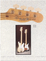 Fender Bullet B-34 and B-30 Basses (1982) Owner's manual