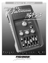 Fishman Pro EQ Platinum Bass Owner's manual