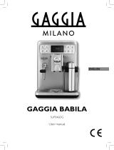 Gaggia Babila - SUP046DG Owner's manual