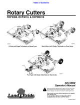 Land Pride RCF3010 Series User manual