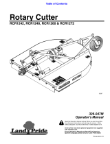 Land Pride RCR12 Series User manual