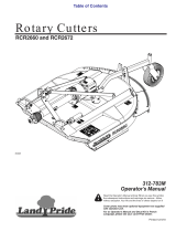 Land Pride RCR2660 & RCR2672 Series User manual