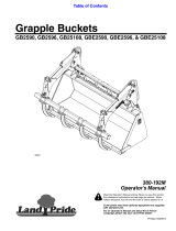 Land Pride GB25 & GBE25 Series User manual