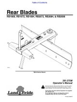 Land Pride RB16 Series User manual