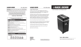 Black & Decker BD-890 Black & Decker Paper Shredder User manual