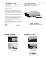 HoMedics DF-V200 DEFENDER Metal Vehicle Lock Box Warratny Owner's manual