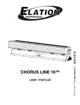 Elation CHORUS LINE 16 User manual