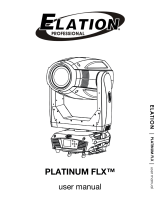Elation Platinum FLX User manual