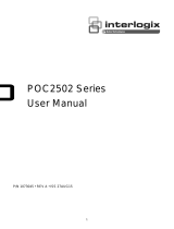 Interlogix IFS Power over Coax (PoC) Network Switches POC2502 Series User manual