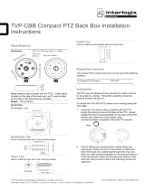 Interlogix TVP-CBB Compact PTZ Back Box Installation guide