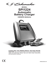 Schumacher SPI1224 10A/12V 15A/24V Automatic Battery Charger Owner's manual