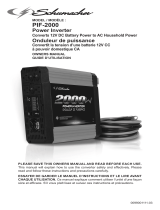 Schumacher PIF-2000 Power Inverter Owner's manual