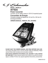 Schumacher XI75DU Digital Power Converter Owner's manual