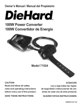 Schumacher 71524 DieHard 100W Power Converter Owner's manual