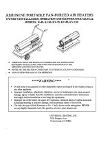 Desa K-160 Owner's manual