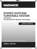 Magnavox MD708 Owner's manual