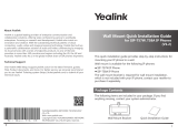 Yealink Wall Mount Quick  for SIP-T57W T58A IP Phones V1.2 Installation guide