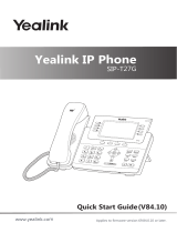 Yealink SIP-T27G Quick start guide