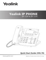 Yealink SIP-T23P & T23G Quick start guide