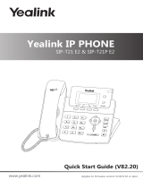 Yealink SIP-T21 E2 & T21P E2 Quick start guide