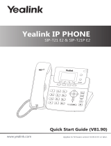 Yealink SIP-T21 E2 & T21P E2 Quick start guide