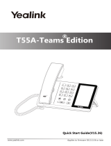 Yealink T55A-Teams Edition V15.36 Quick start guide