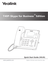 Yealink T40P-Skype for Business Edition Quick start guide