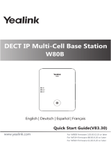 Yealink Yealink DECT IP Multi-Cell Base Station W80B Quick start guide