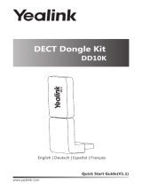 Yealink DECT Dongle Kit DD10K  V1.0 EN DE ES FR Quick start guide
