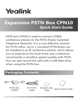 Yealink Expansion PSTN Box CPN10 Quick start guide